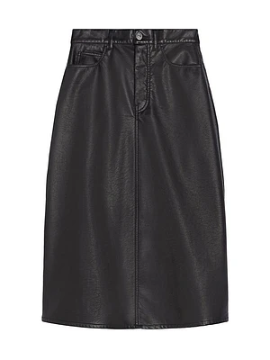 Canga Coated Midi-Skirt