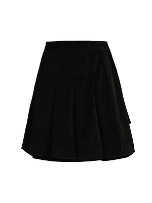 Zucca Corduroy A-Line Miniskirt