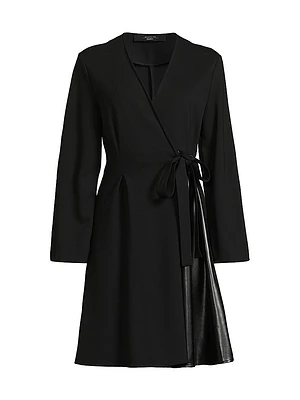 Cennare Jersey Wrap Minidress