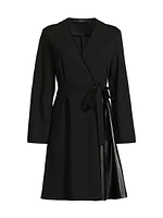 Cennare Jersey Wrap Minidress