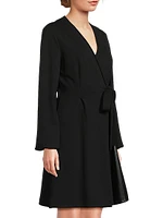 Cennare Jersey Wrap Minidress