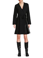 Cennare Jersey Wrap Minidress