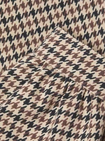 Vetta Houndstooth Jersey Belted Minidress