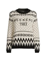 Paride Intarsia-Knit Crewneck Sweater
