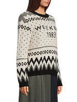 Paride Intarsia-Knit Crewneck Sweater