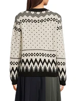 Paride Intarsia-Knit Crewneck Sweater