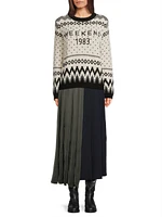 Paride Intarsia-Knit Crewneck Sweater