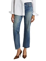 Flemington Low-Rise Cropped Flare Jeans