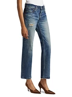 Flemington Low-Rise Cropped Flare Jeans