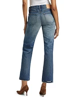 Flemington Low-Rise Cropped Flare Jeans