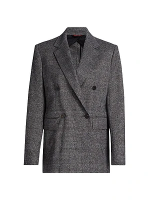 Ettore Plaid Double-Breasted Jacket