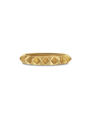 Pyramid Band Ring 18K Yellow Gold