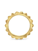Pyramid Band Ring 18K Yellow Gold