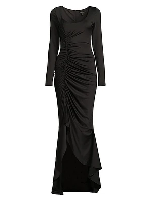 Atlanta Ruched Jersey Maxi Dress