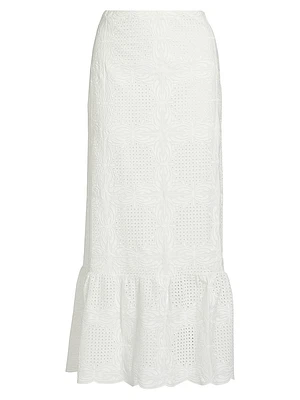 Voile Ankle-Length Skirt