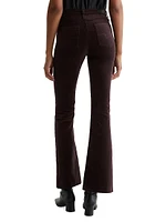 Farrah Velvet High-Rise Flare Jeans