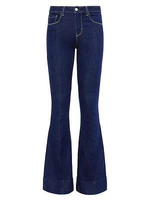 Lenora Low-Rise Flared Jeans