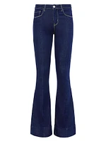 Lenora Low-Rise Flared Jeans