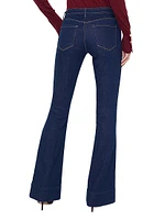 Lenora Low-Rise Flared Jeans