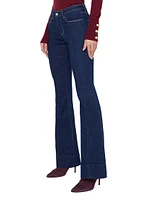 Lenora Low-Rise Flared Jeans