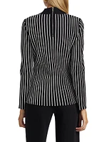 Winslow Striped Mock-Turtleneck Sweater
