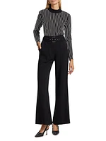 Winslow Striped Mock-Turtleneck Sweater
