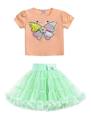 Baby Girl's, Little Girl's & Girl's Selena Butterfly Skirt Outfit