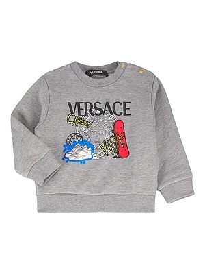 Baby Boy's & Little Logo Fleece Crewneck Sweatshirt
