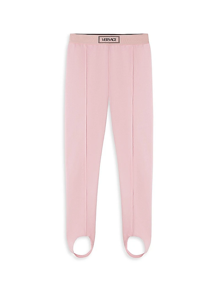 Little Girl's & Logo Jersey Leggings