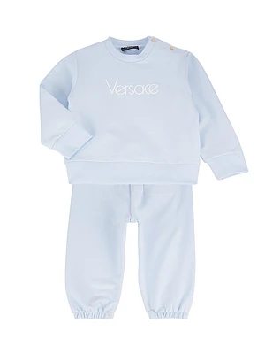 Baby's Fleece Logo Embroidery Sweatsuit Set