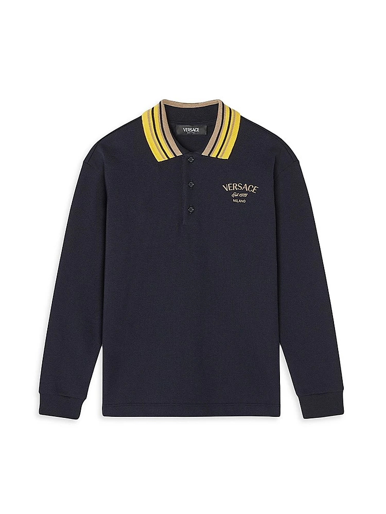 Baby Boy's, Little Boy's & Pique Logo Embroidery Polo Shirt
