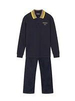 Baby Boy's, Little Boy's & Pique Logo Embroidery Polo Shirt