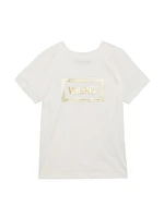 Baby Girl's, Little Girl's & Foil Logo Stamp T-Shirt