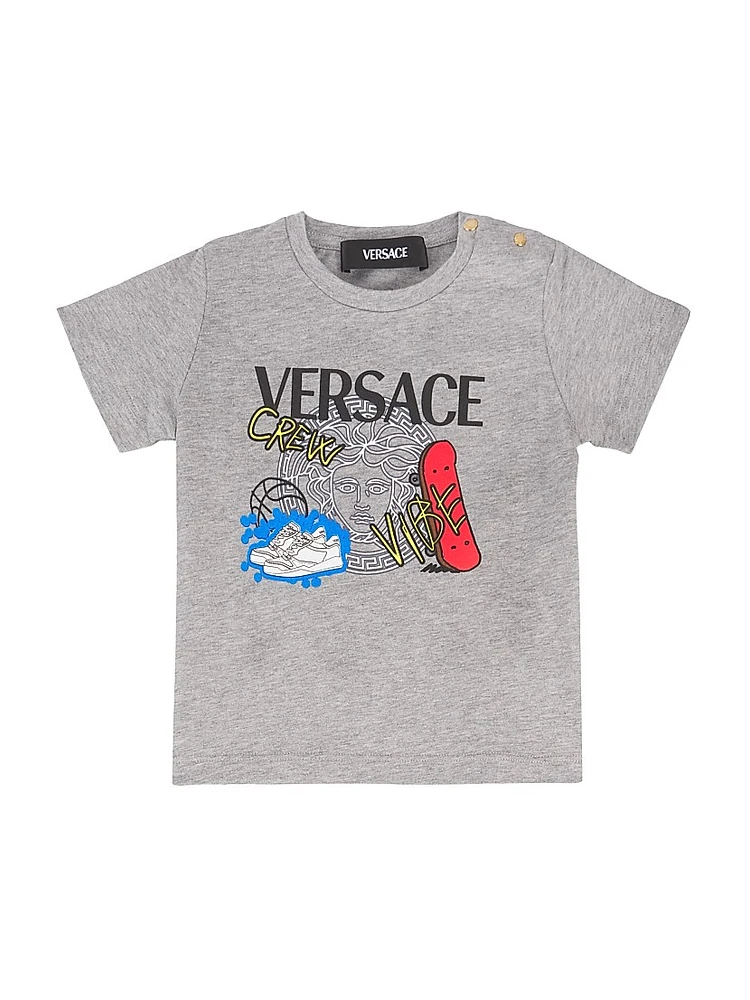 Baby Boy's & Little Medusa Logo T-Shirt