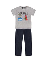 Baby Boy's & Little Medusa Logo T-Shirt