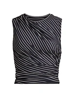 Cate Striped Crop Top