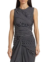 Cate Striped Crop Top