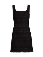 Amelia Fringed Tweed Minidress