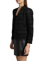 Harper Fringed Tweed Jacket