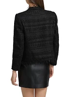 Harper Fringed Tweed Jacket