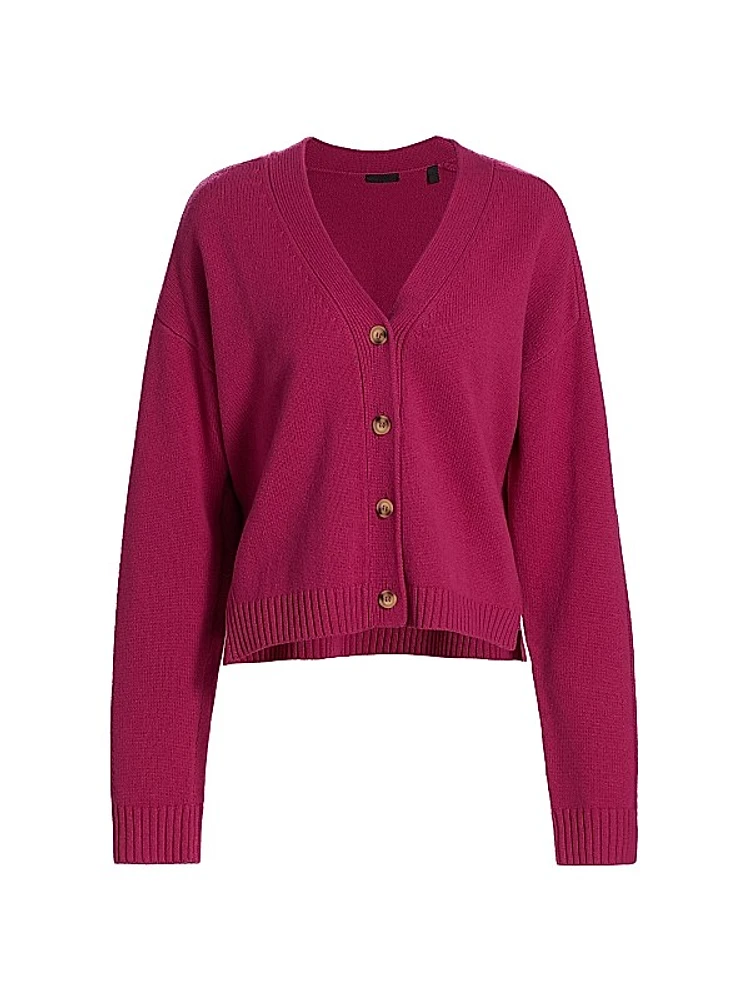 Merino Wool V-Neck Cardigan