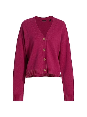 Merino Wool V-Neck Cardigan