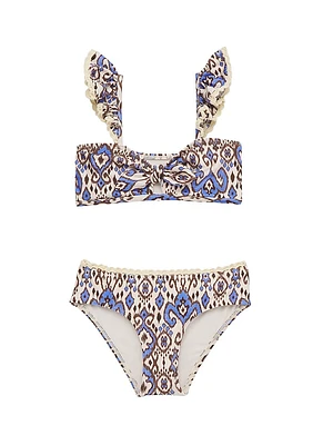 Baby Girl's, Little Girl’s & Wylie Tie-Front Bikini