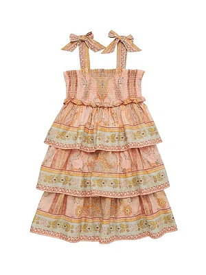 Baby Girl's, Little Girl's & Wylie Tiered Shirred Dress
