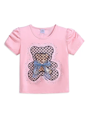 Baby Girl's, Little Girl's & Bear T-Shirt