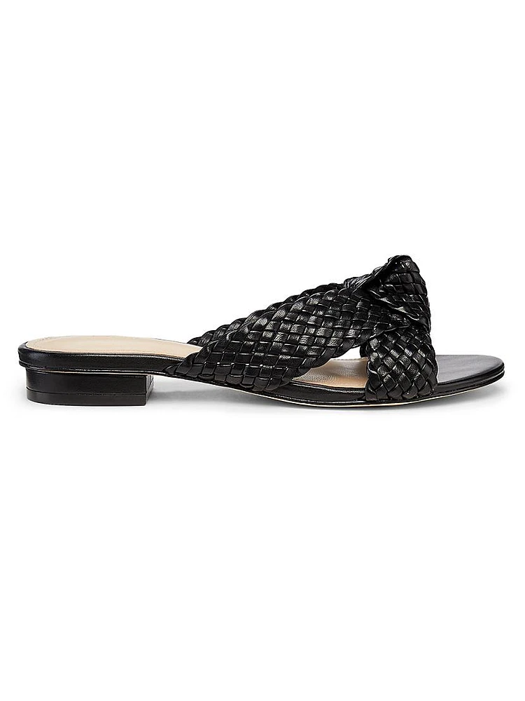 Braided Knot Leather Sandals