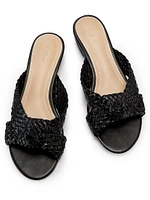 Braided Knot Leather Sandals