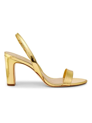 Slingback 85MM Leather Sandals
