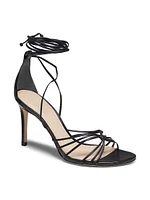 Ankle Wrap 90MM Leather High Heel Sandals