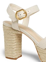Platform Espadrille High-Heel Sandals